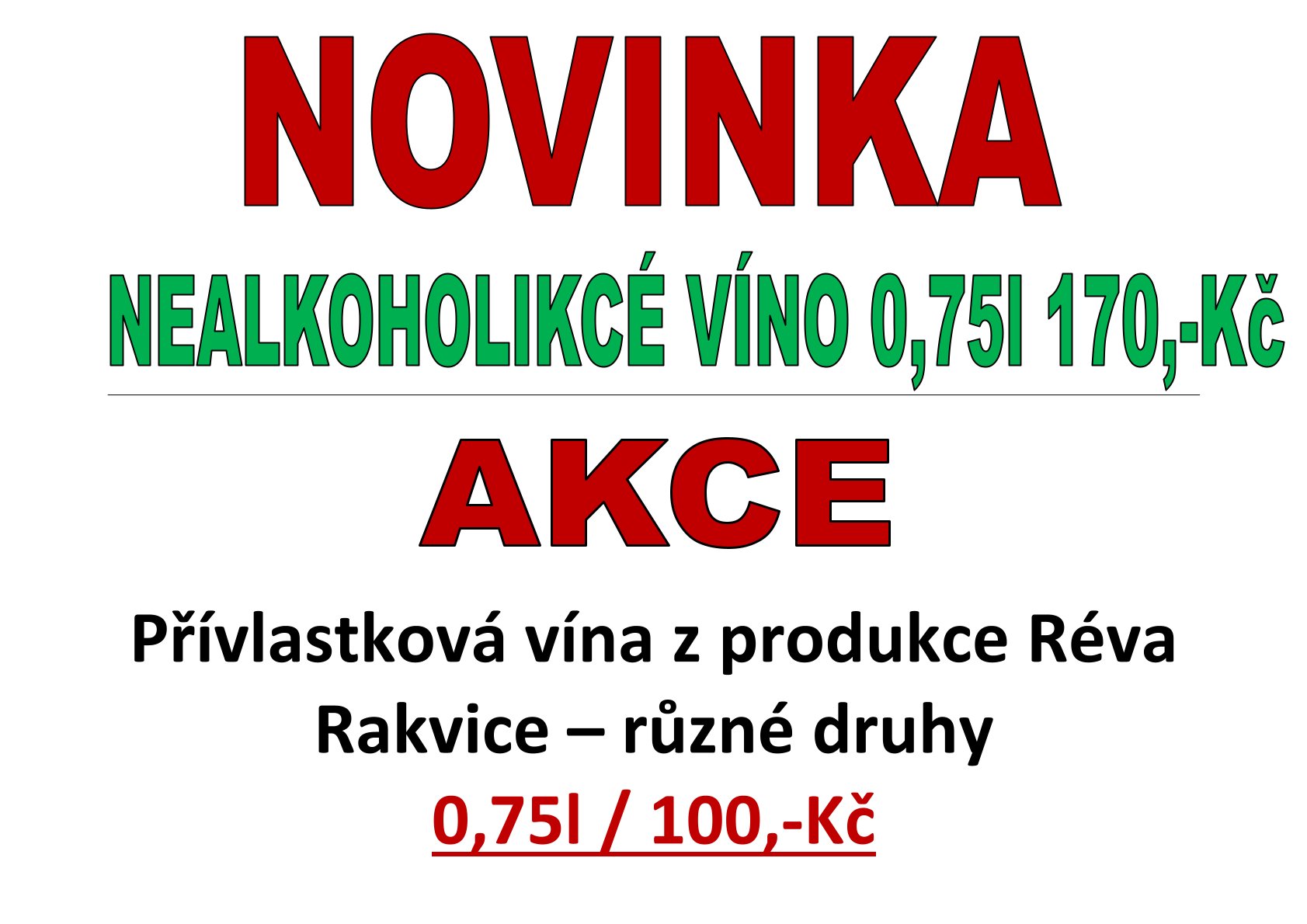 Novinka + Akce únor