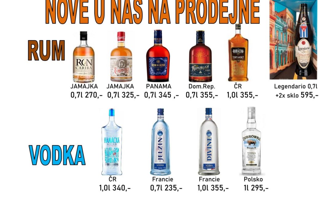 Nově u nás v prodeji